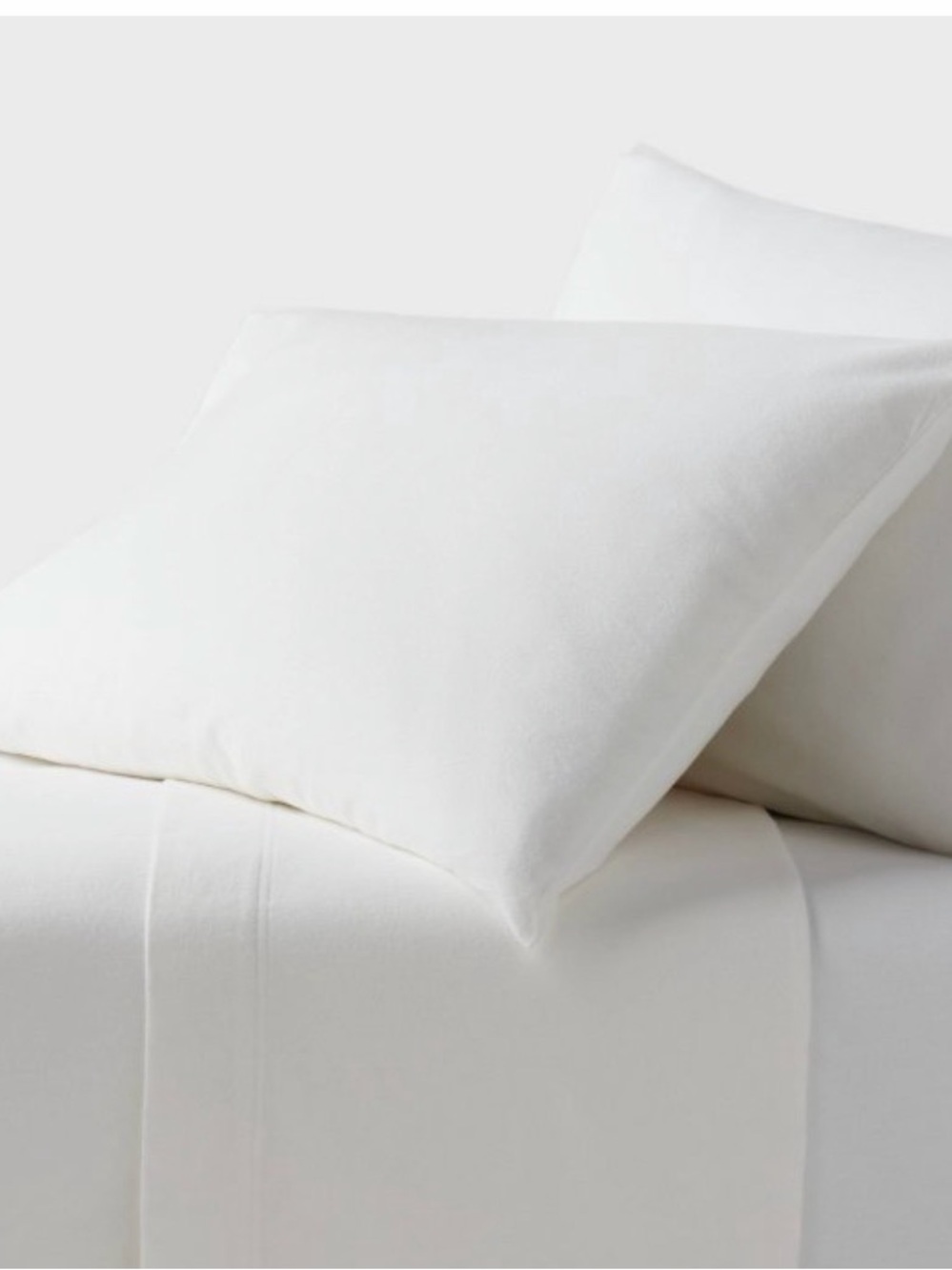 Threshold White flannel sheet set